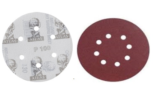 AtlasVD GN Atlas Velcro Disc 5" X 150 Grit (8 Holes) - Image 1