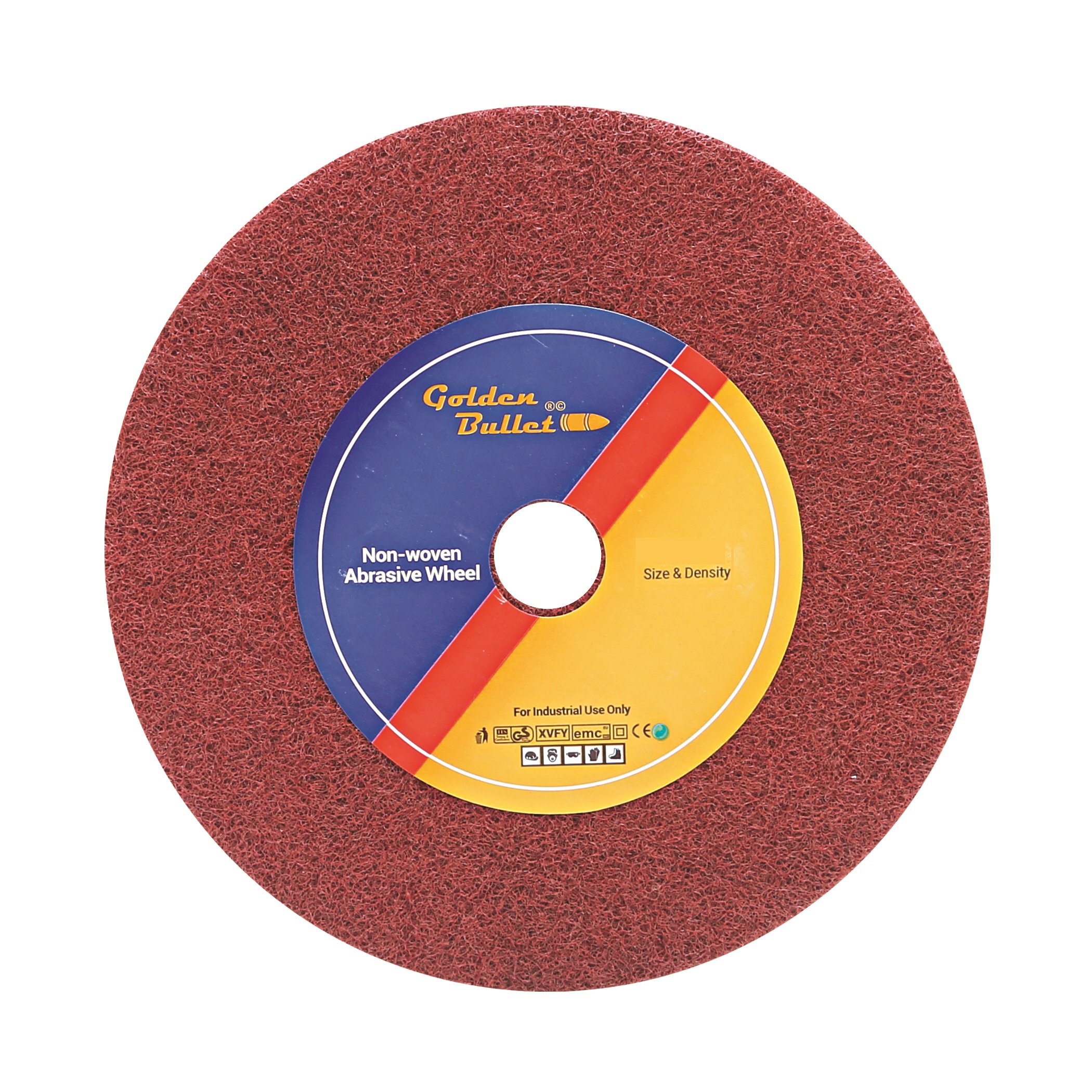 Non Woven Wheel 2_A Golden Bullet Polishing Wheel 6" X 2" P5 - Image 1
