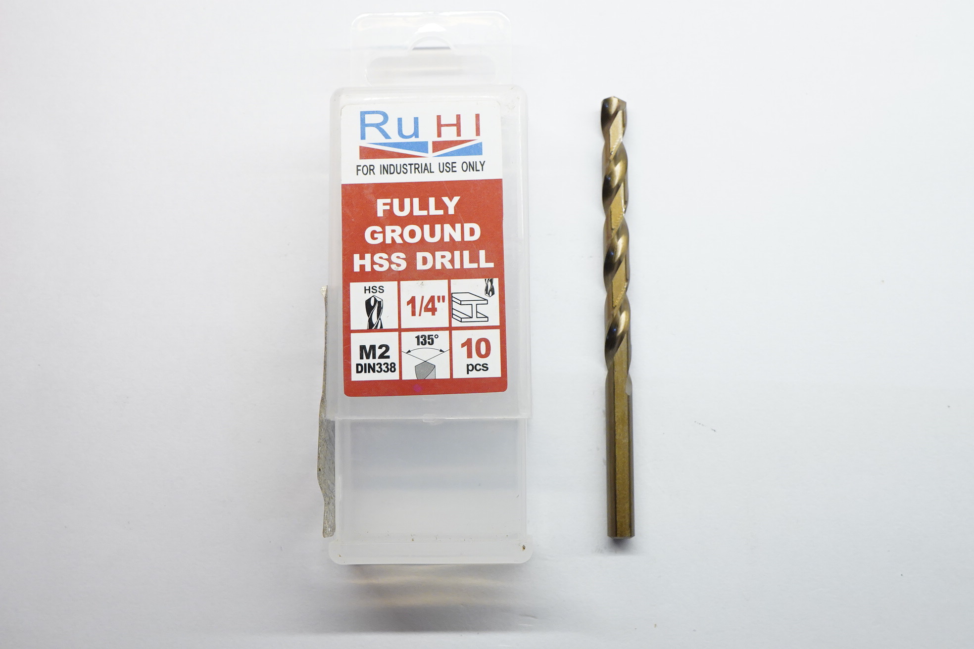HSS M2 jobber 1....4 Ruhi HSS M2 Jobber Drills 1/4" - Image 1
