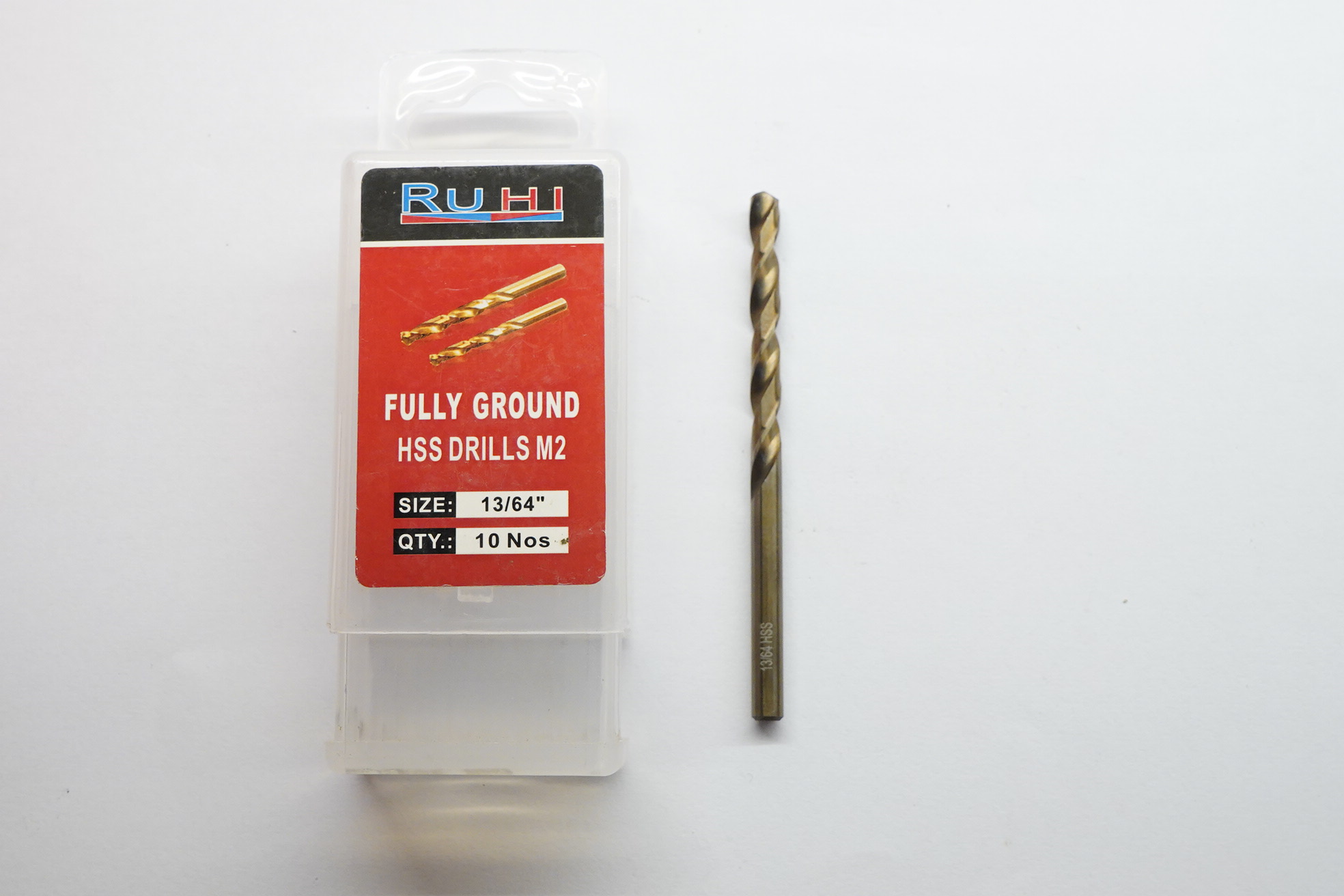 HSS M2 jobber 13....64 Ruhi HSS M2 Jobber Drills 13/64" - Image 1