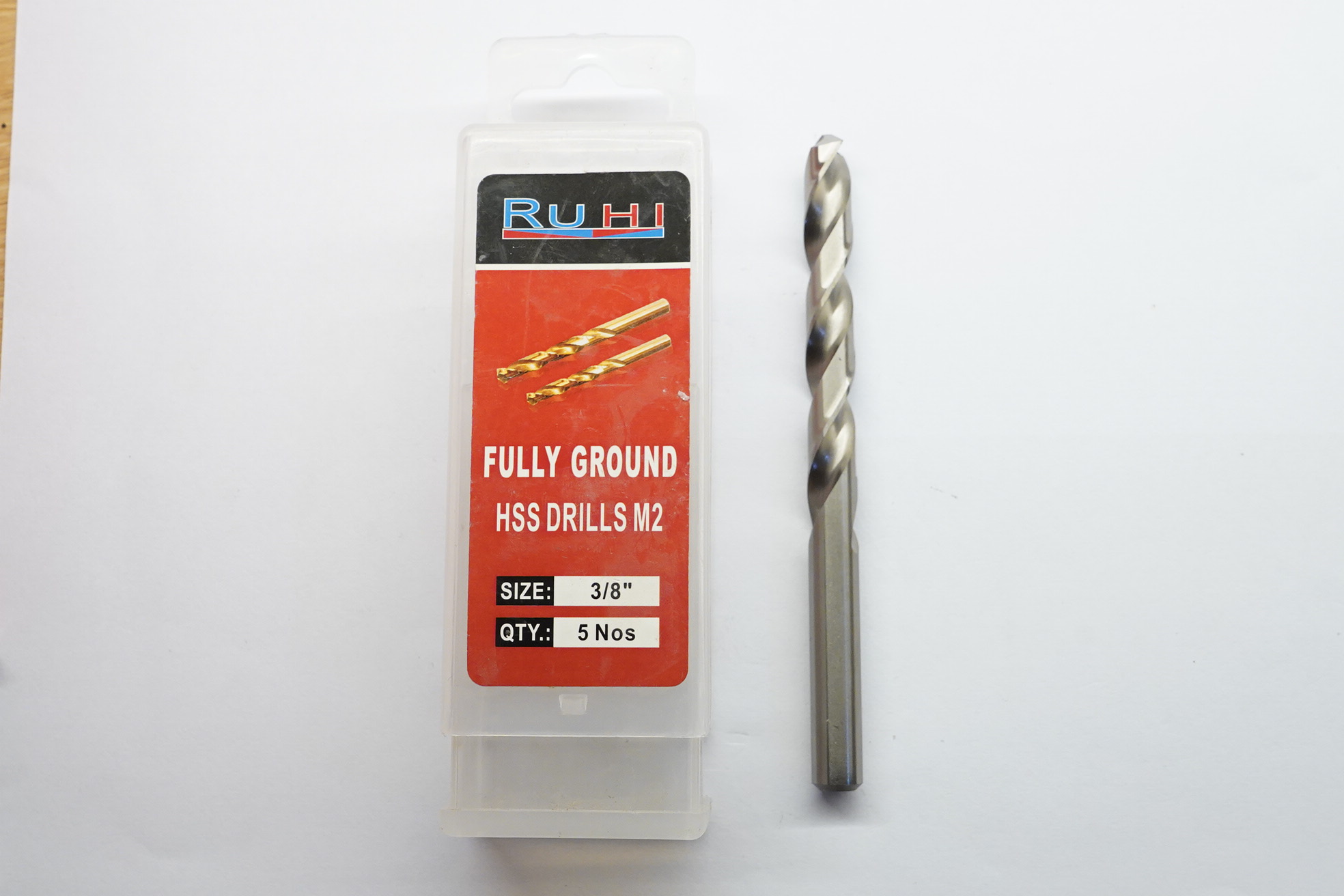 HSS M2 jobber 3....8 Ruhi HSS M2 Jobber Drills 3/8" - Image 1