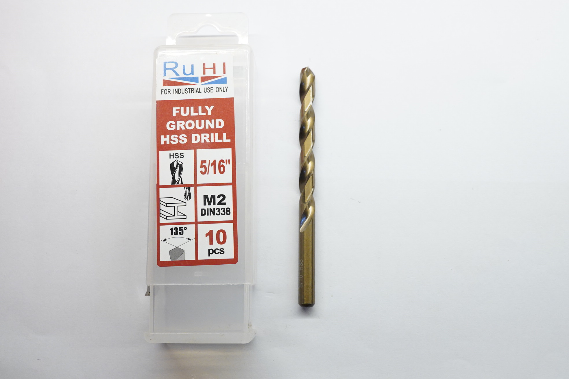 HSS M2 jobber 5.....16 Ruhi HSS M2 Jobber Drills 5/16" - Image 1