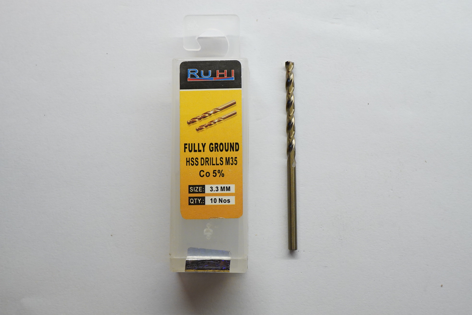 HSS M35 jobber 3.30 Ruhi HSS M35 Jobber Drill 3.30 - Image 1