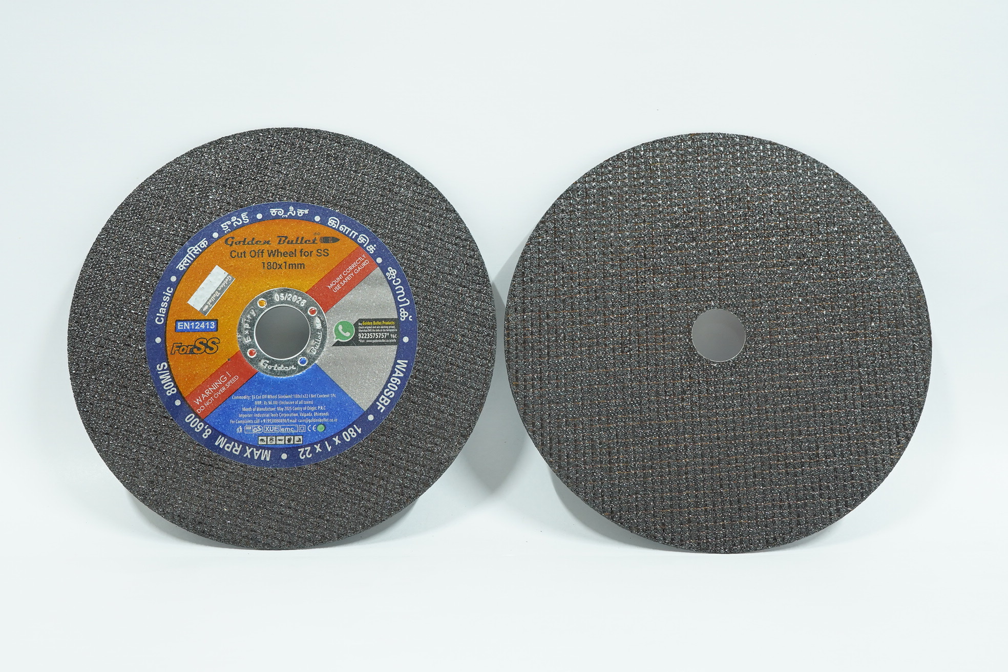 classic cut off wheel 7'' black Golden Bullet Cut Off Wheel ClaSSic 7" X 1mm Black 1Net - Image 1