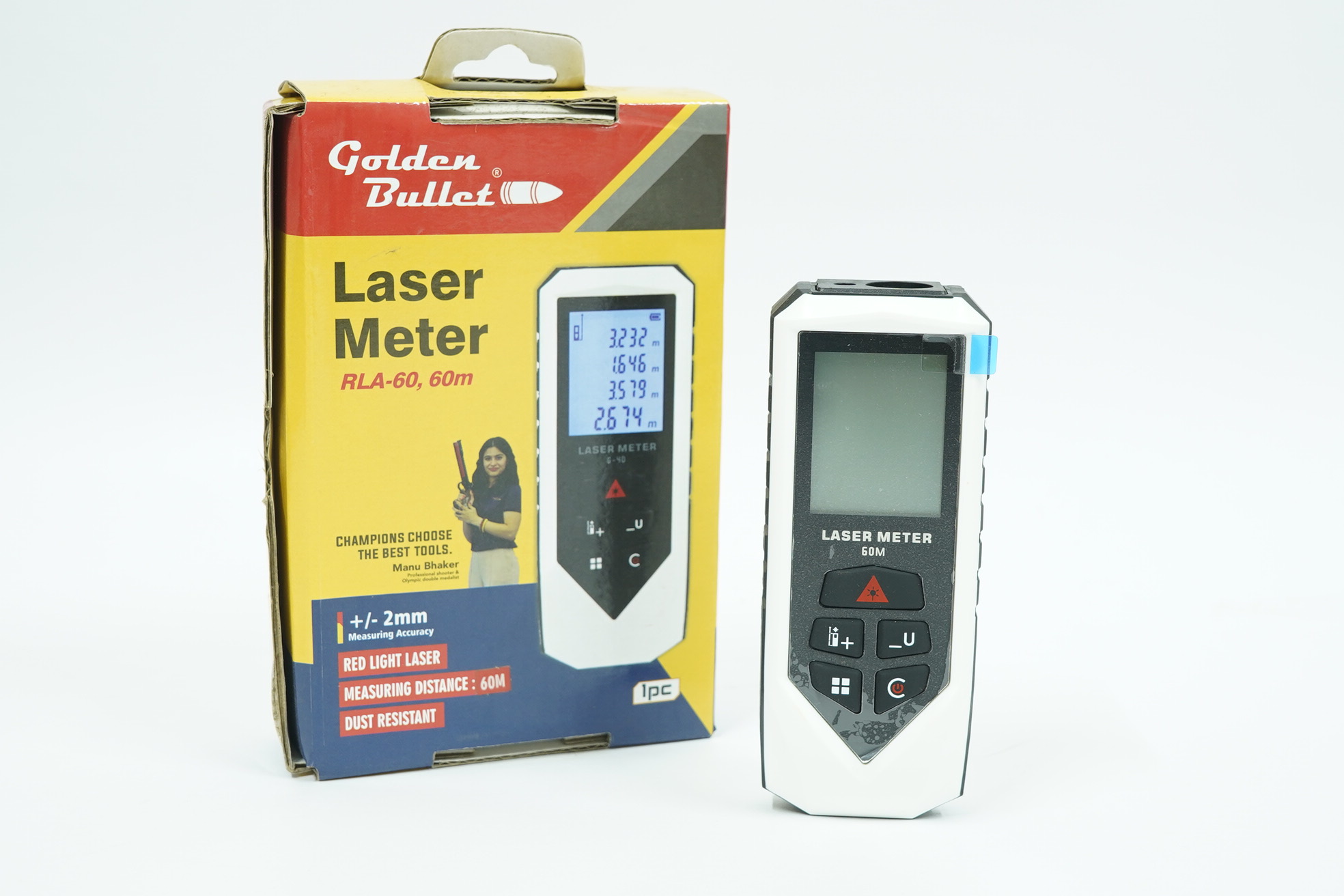 laser distance meter 60 Golden Bullet Laser Distance Meter RLA-60 - Image 1
