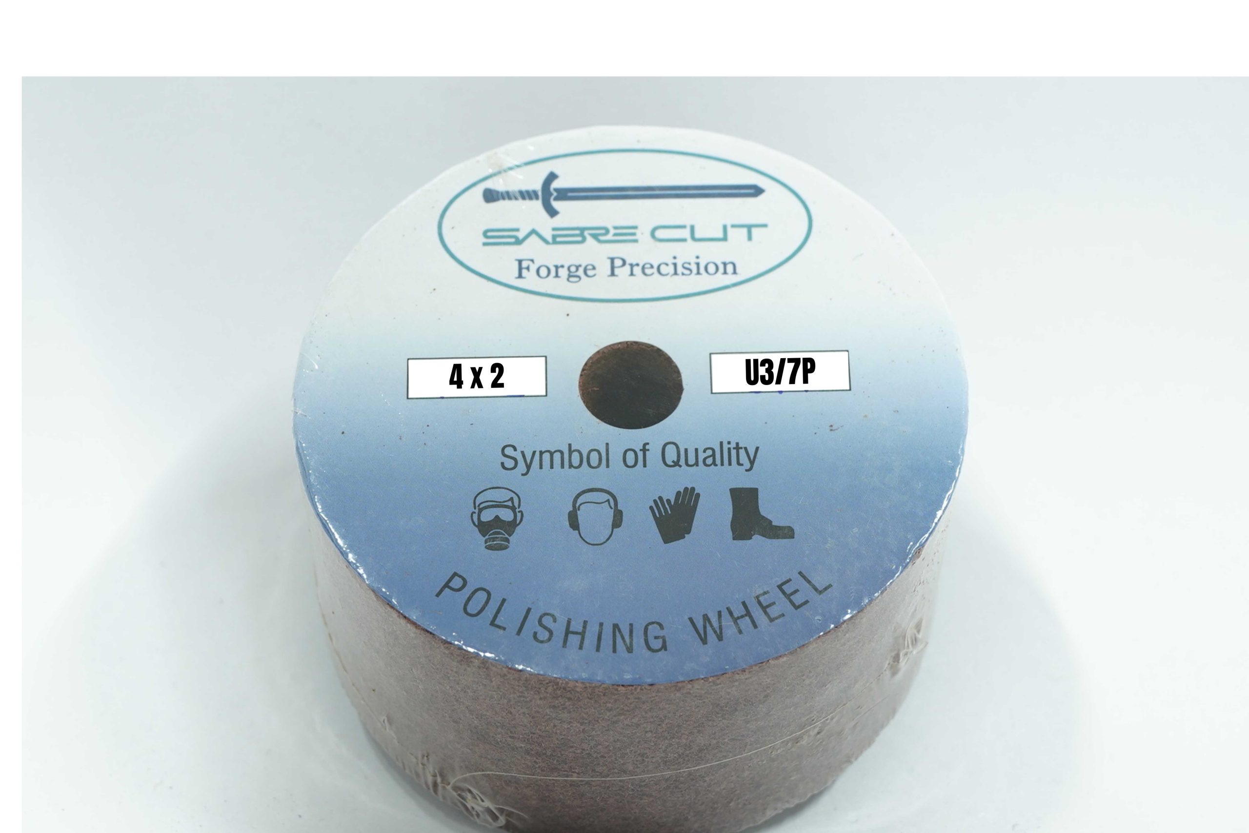 polishing wheel 4x2 u3 Sabre Cut Non-Woven Polishing Wheel 4" x 2" U3/7P - Image 1