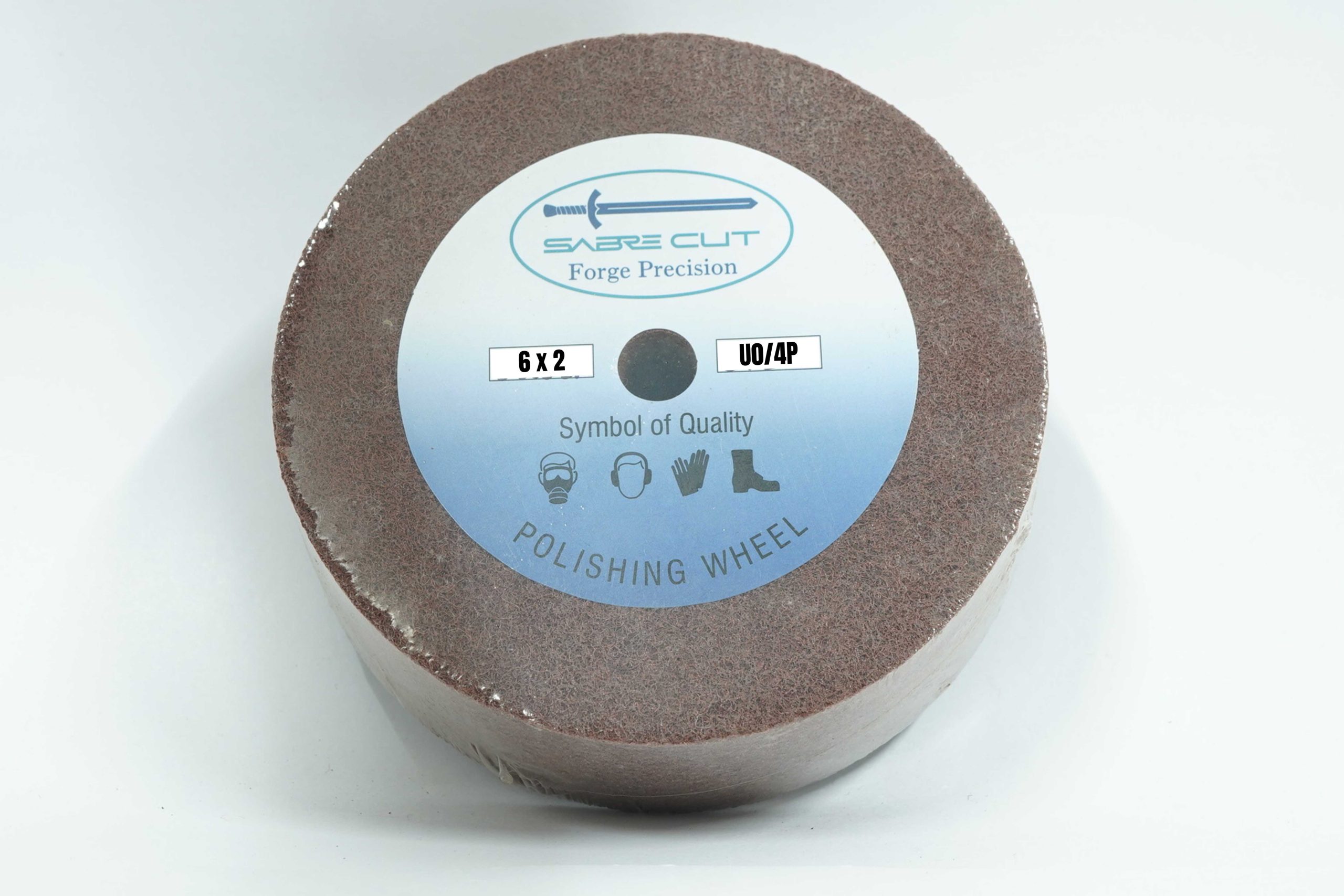 polishing wheel 6x2 u0 Sabre Cut Non-Woven Polishing Wheel 6" X 2" U0/4P - Image 1