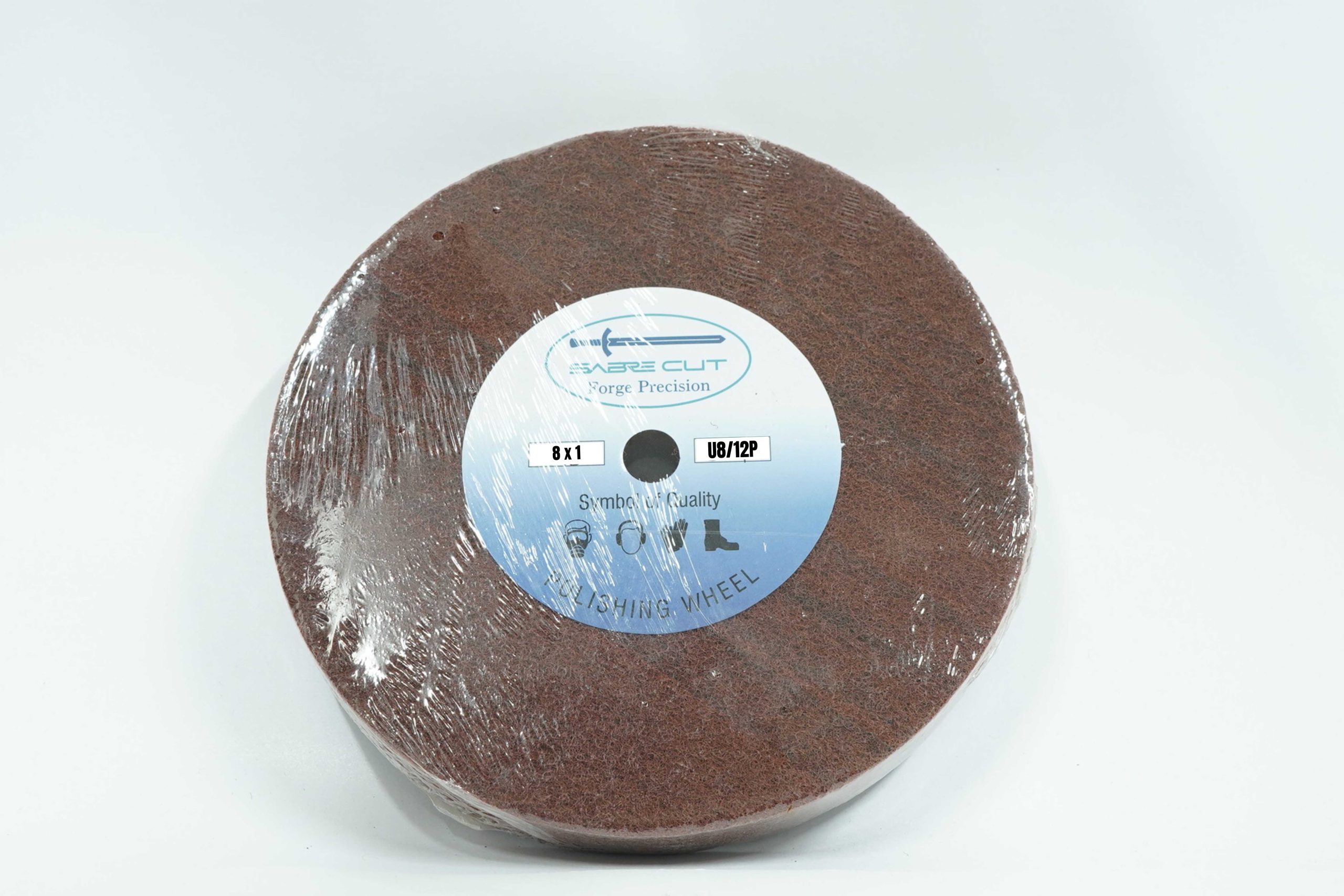 polishing wheel 8x1 u8 Sabre Cut Non-Woven Polishing Wheel 8" X 1" U8/12P - Image 1